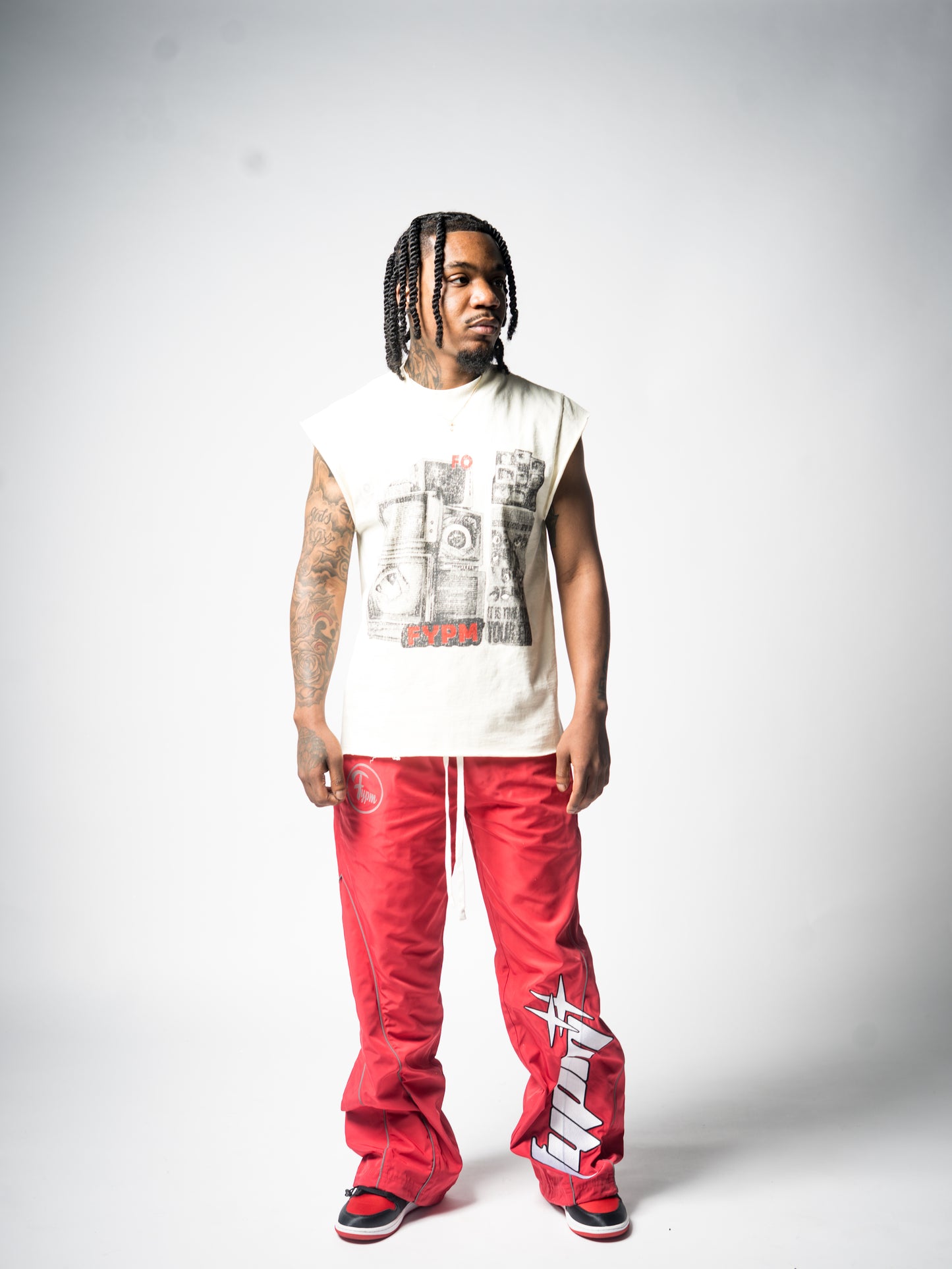"Fire Red" Nylon Reflective Pants