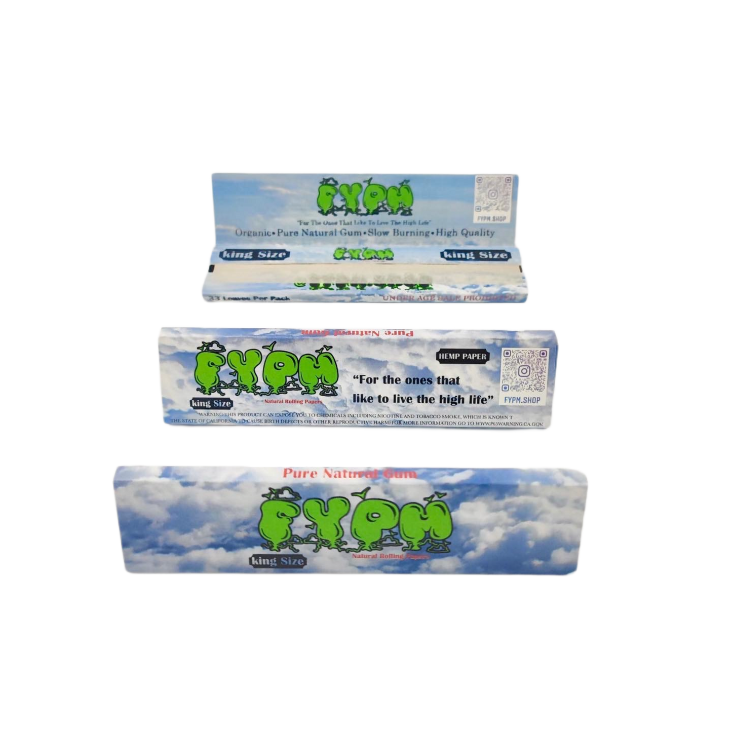 “Natural Hemp” FYPM Papers 3 Pack - King Size