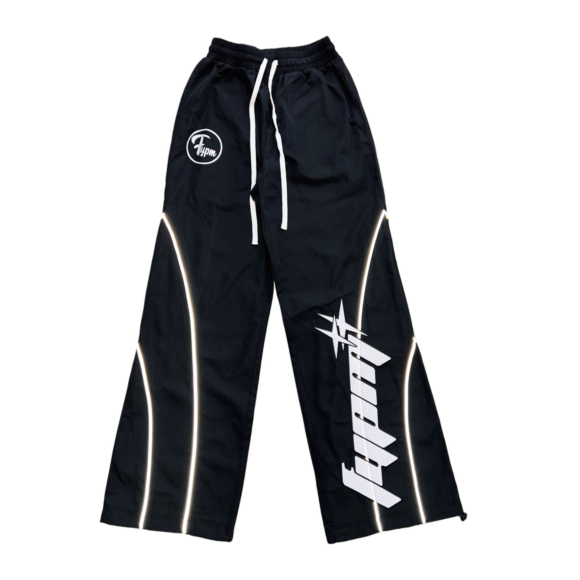 "Midnight Black" Nylon Reflective Pants