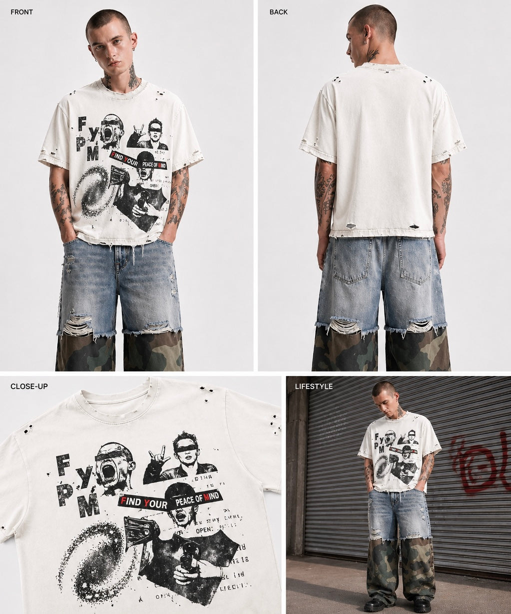 “Bad Childhood” Distressed T-Shirt