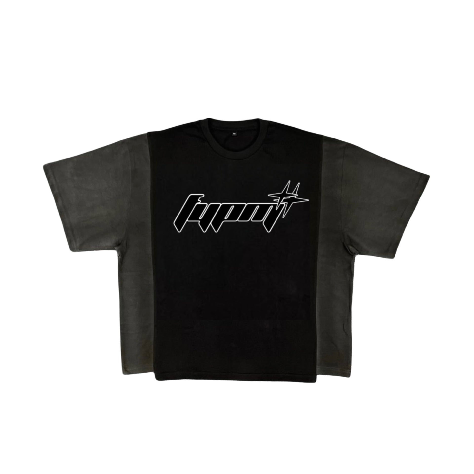 "Soccer Club" T-Shirt - Black/Charcoal Grey