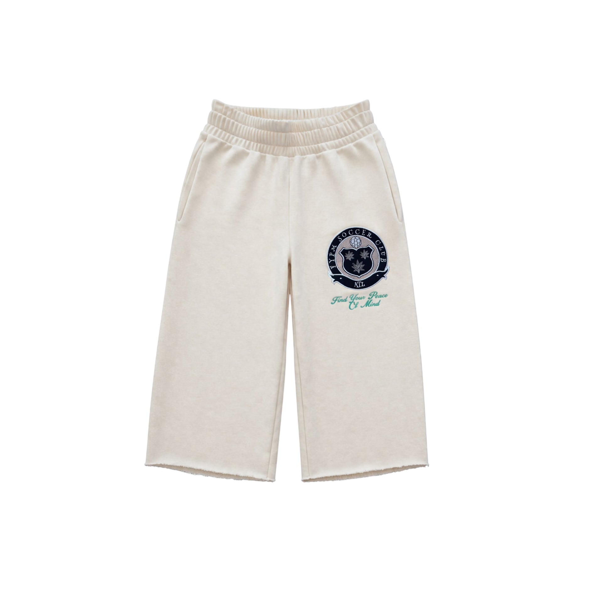 "Soccer Club" 3/4 Shorts – Cream