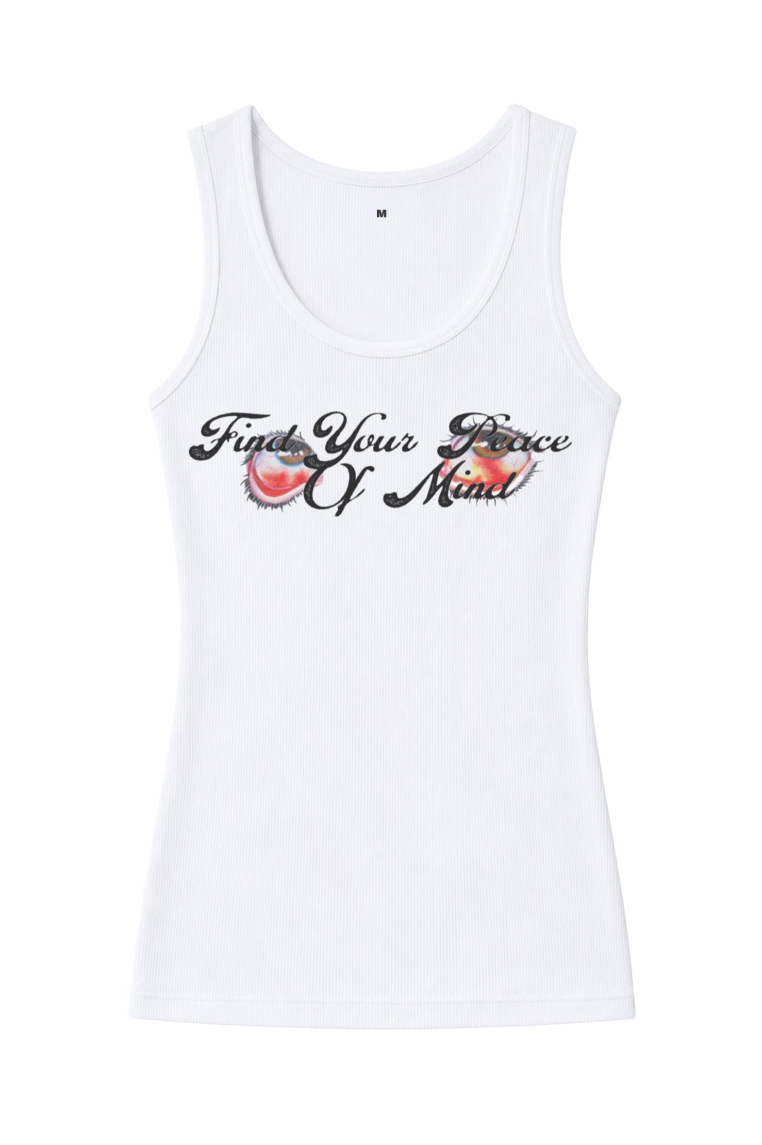 “Vision” Unisex Tank Top- White