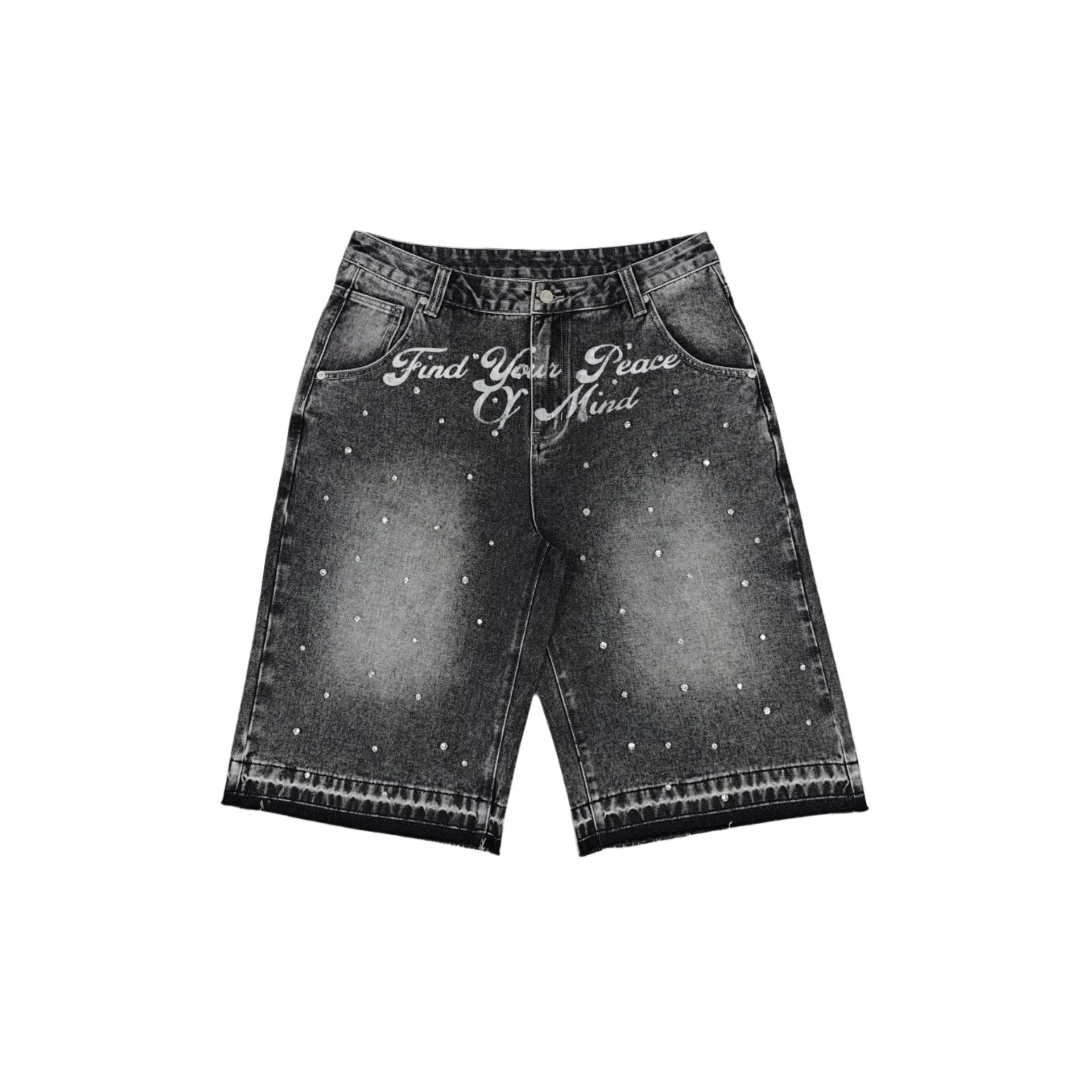 “Popstar” Rhinestone Jorts