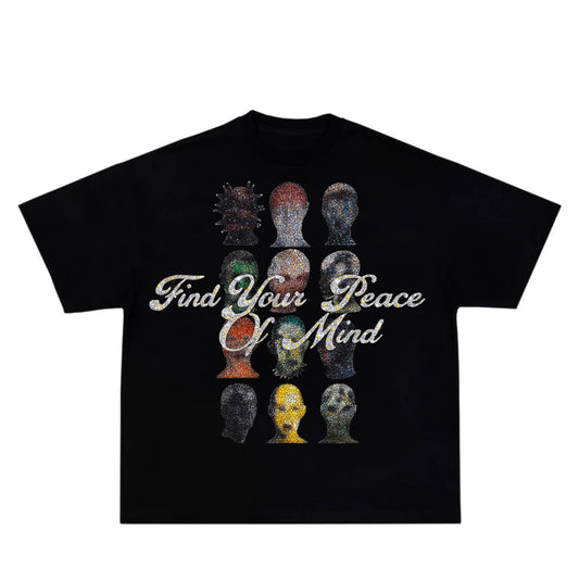 “12 Faced” Reversed Rhinestone T-Shirt
