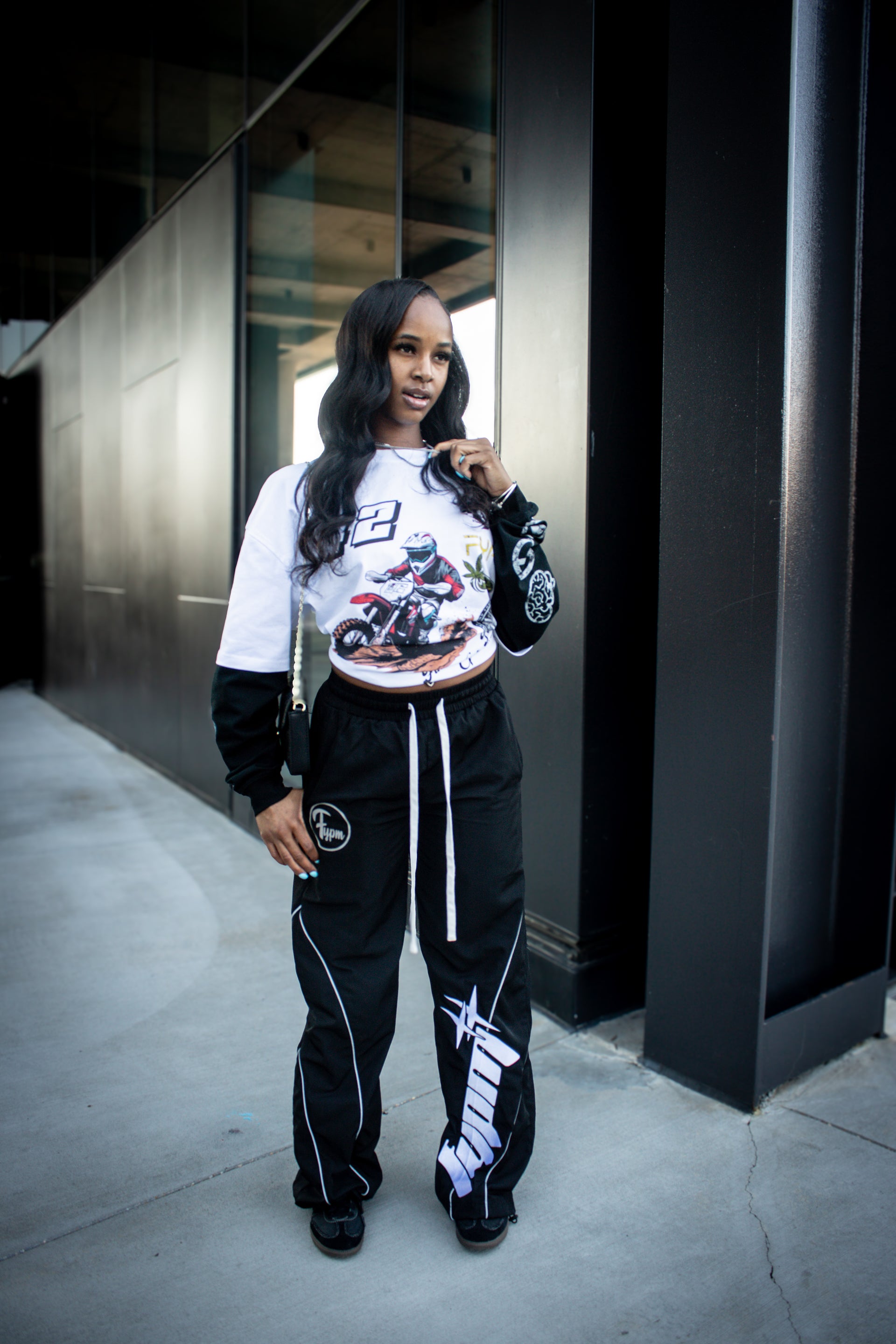 "Midnight Black" Nylon Reflective Pants